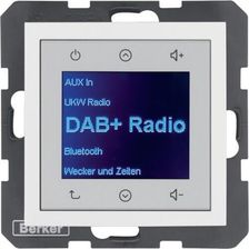 Berker B.X Radio Touch Dab+ Bluetooth Biały Połysk 30848989