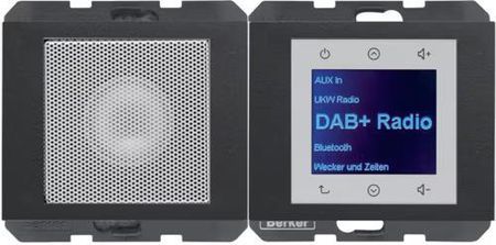 Berker K.1 Radio Touch Dab+ Bluetooth Z Głośnikiem Antracyt Mat 30807006