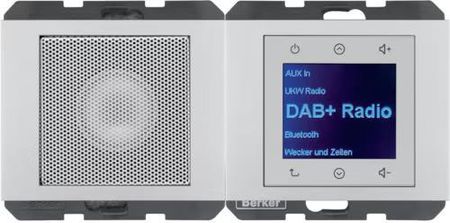 Berker K.5 Radio Touch Dab+ Z Głośnikiem Aluminium 29807003