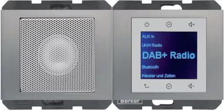 Berker K.5 Radio Touch Dab+ Bluetooth Z Głośnikiem Stal Szlachetna 30807004