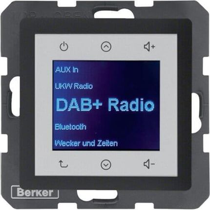 Berker Q.X Radio Touch Dab+ Antracyt Aksamit 29846086