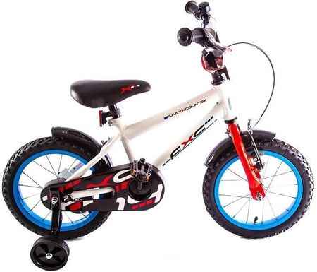 Midex Boy Rower Dziecięcy 14'' Z Kółkami Bocznymi Biały