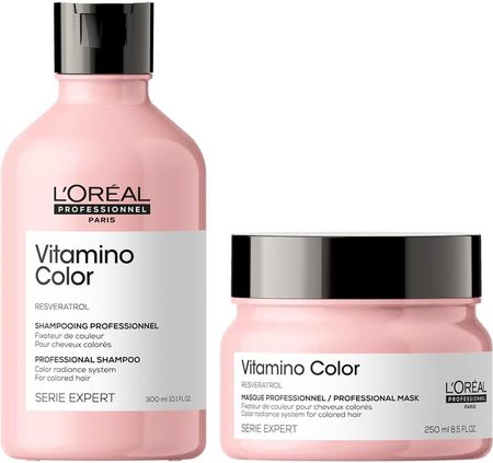 L'Oreal Professionnel Vitamino Color zestaw chroniący włosy farbowane | szampon 300ml, maska 250ml