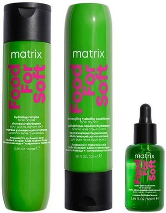 Matrix Food For Soft Szampon Odżywka I Olejek Nawilżające Suche Włosy