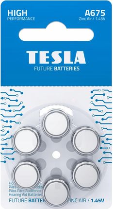 Tesla Baterie Do Aparatu Słuchowego A675/Pr44/1,45V 6Szt