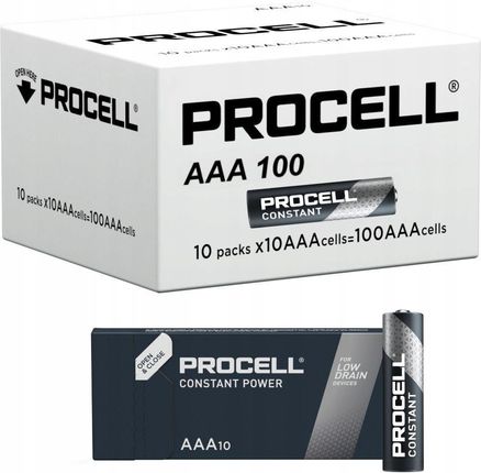 Duracell Baterie Alkaliczne Procell Aaa Lr03 X 100