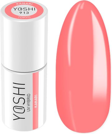 Yoshi Lakier Hybrydowy Uv Seria Tokyo 913 Kanari Neonowy Różowy Koralowy 6Ml