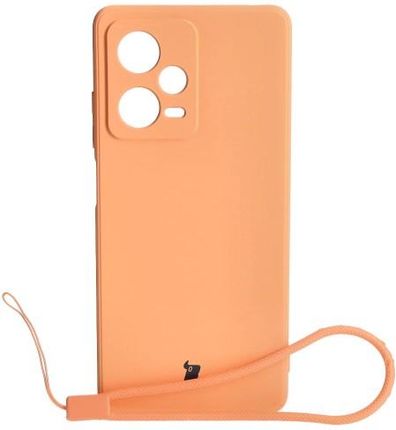 Bizon Etui Case Silicone Sq Do Xiaomi Redmi Note 12 Pro 5G Pomarańczowe