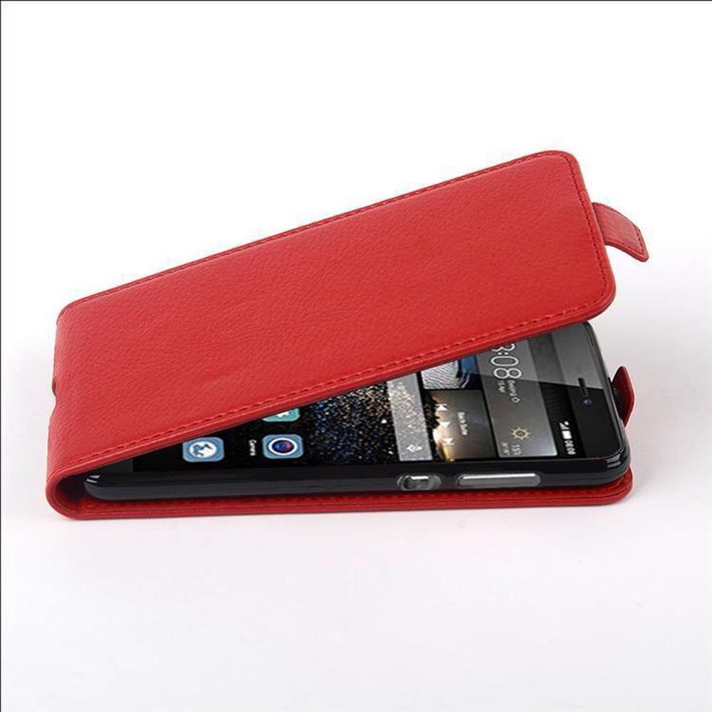 KARTXITAI Cover Compatibile con Huawei P8 Lite 2017/P9 Lite 2017 PU Pelle TPU Silicone Portafoglio con Disegni Motivo Animale Flip Custodia in Libro Slot Schede Custodia-Delfini,mare,luna,cielo