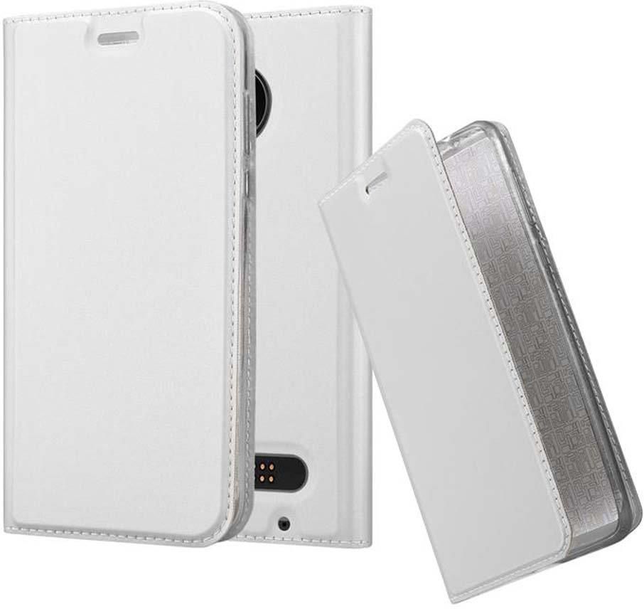 Cadorabo Custodia A Libro Portafoglio Per Motorola Moto Z2 - Classy Nero, Con Vani Per Carte, Banconote E Funzione Stand, Chiusura Magnetica, Cover In Pelle Finta