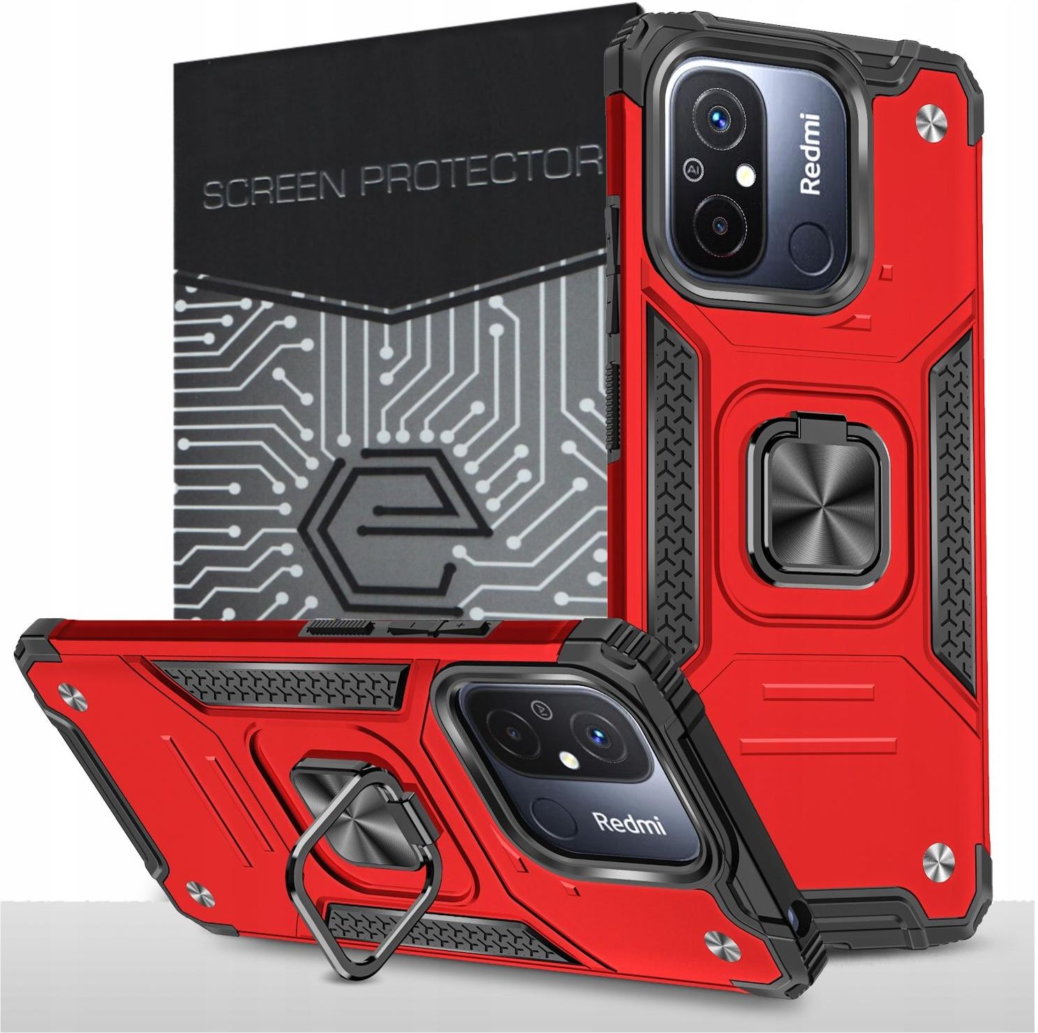 Exoguard Etui Pancerne Case Cover Szkło Do Xiaomi Redmi 12c Etui Na