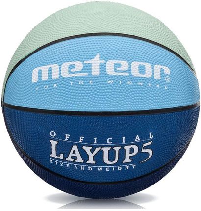 Piłka Do Koszykówki Meteor Layup Niebiesko/Szary