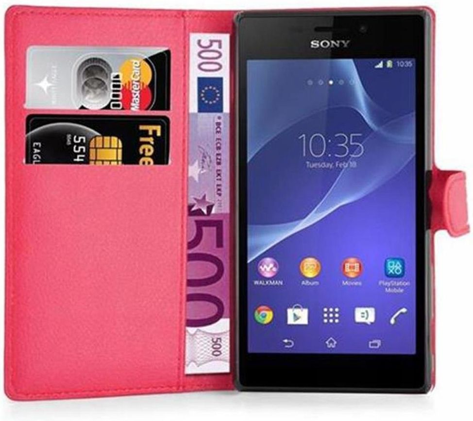 Custodia Flip Cadorabo In Similpelle Verde Limone Per Sony Xperia M2 / M2 Aqua - Cover Con Portafoglio Con Chiusura Magnetica