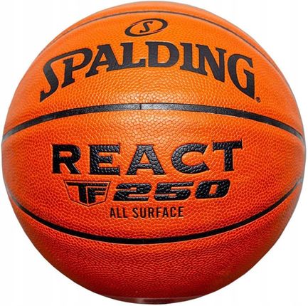 Piłka Koszykowa Spalding React Tf-250 Rozm. 5 Brązowa 76803Z