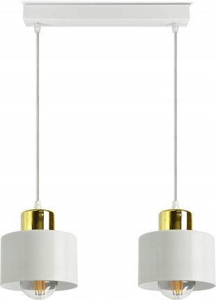 Luxolar Lampa Sufitowa Żyrandol Biała Złota Roller Bz2 Led (Lampasufitowa370Bz2)