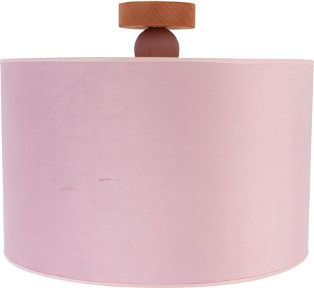 Hellux Lampa Plafon Sufitowa Abażur Fi30 Kula Pudrowy Róż (3200122)