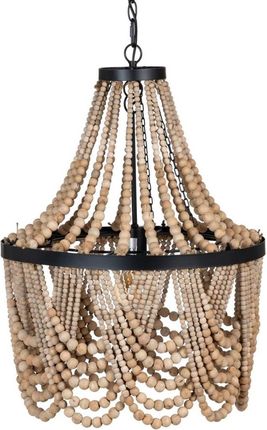 Bigbuy Home Lampa Sufitowa 47 X 65 Cm Naturalny Metal Drewno (S8801660)