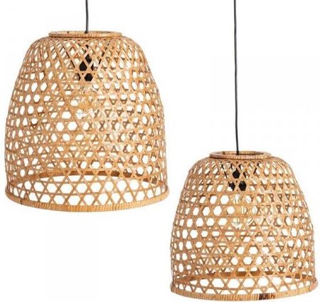 Bigbuy Home Lampa Sufitowa Naturalny Bambus 42 X Cm (2 Sztuk)
