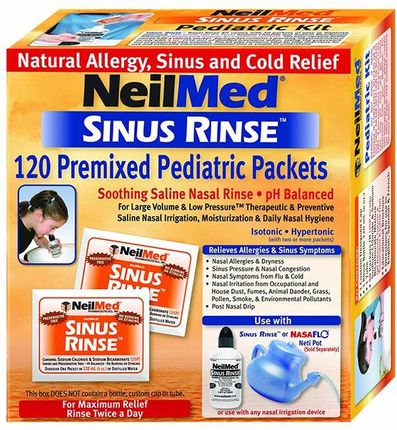 SINUS RINSE Pediatric Kit zestaw uzupełniający 120 saszetek