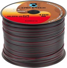 Cabletech Kabel Głośnikowy 1,0Mm Czarny (5901436707721)