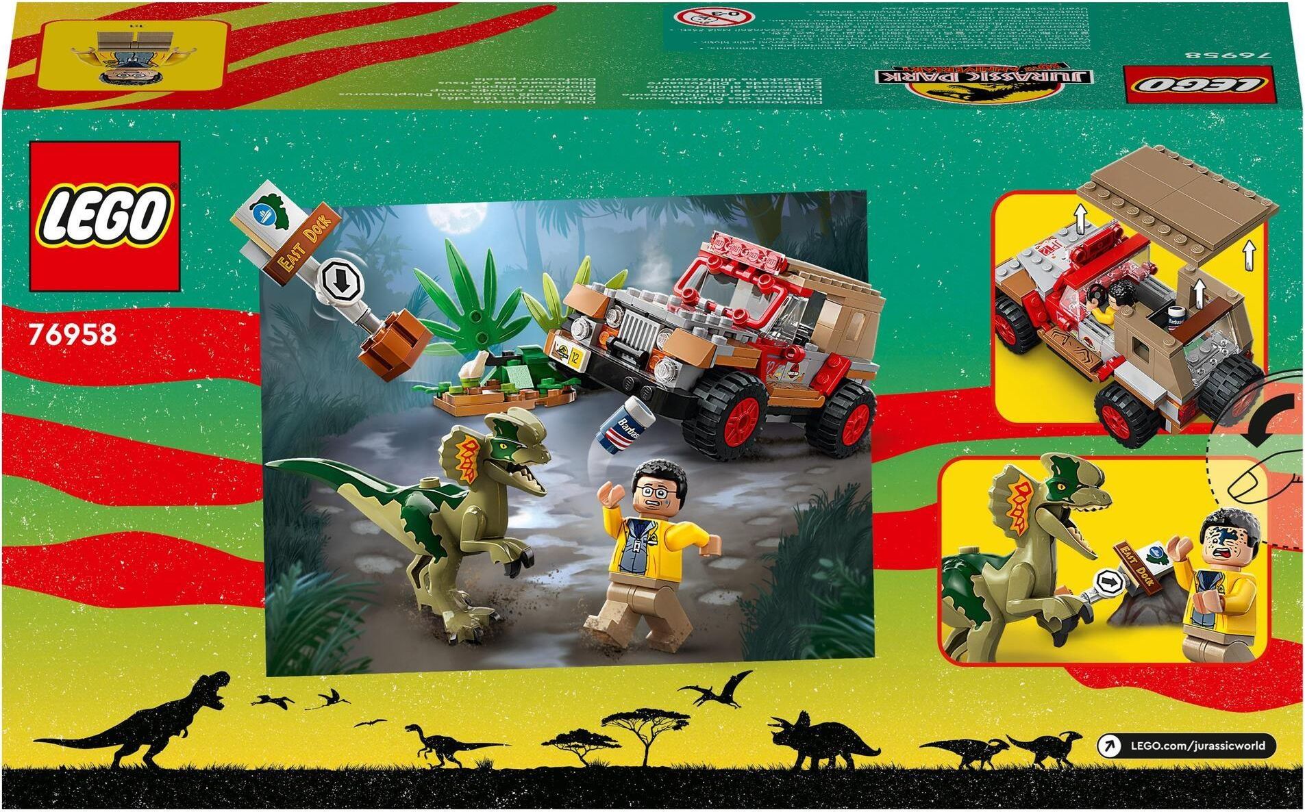 LEGO Jurassic World 76958 Zasadzka na dilofozaura - Ceny i opinie 