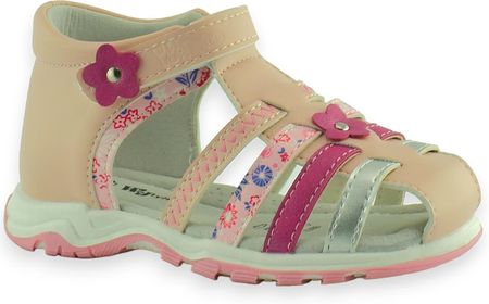 Sandałki dla dziewczynki Wojtyłko 23731 Różowe