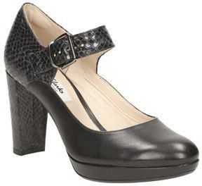 Clarks Kendra Gaby E Black Leather 26118847