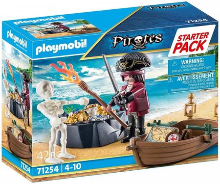 Playmobil 71254 Figurka Pirates Starter Pack Pirat Z Łodzią