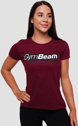 GymBeam Damska koszulka Beam Burgundy