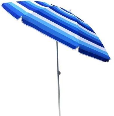 Enero Camp Parasol Plażowo Balkonowy Niebieskie Linie 180cm