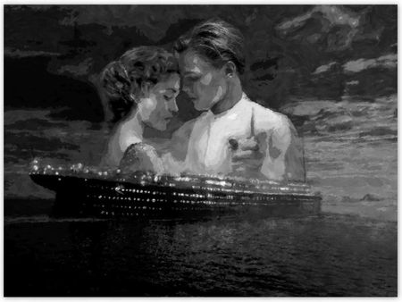 ZeSmakiem Tapeta Na Wymiar Titanic Czarno Biały