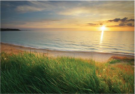 Wallarena Plaża Morze 3D Zachód Słońca 416x254