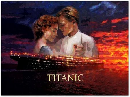 ZeSmakiem Tapeta Na Wymiar Titanic Statek Napis