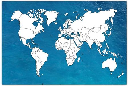 ZeSmakiem Tapeta Na Wymiar Mapa Świata