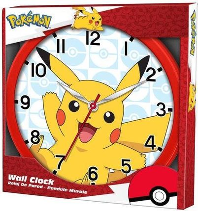 Kids Euroswan Zegar Ścienny Wall Clock 25Cm Pokemon Pok3159