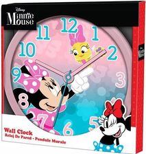 Zdjęcie Kids Euroswan Zegar Ścienny Wall Clock 25Cm Minnie Mouse Mn3075 - Mieroszów