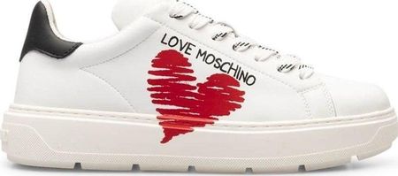 Love Moschino Sneakersy marki Love Moschino model JA15394G1GIA1 kolor Biały. Obuwie Damskie. Sezon: Wiosna/Lato