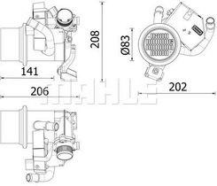 Zdjęcie Mahle Original Chłodnica Recyrkulacji Spalin Ce 39 000P - Czchów