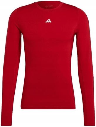Koszulka męska adidas Techfit Aeroready Long Sleeve Tee czerwona HP0639