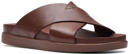 Sandały Clarks Sunder Wave kolor british tan leather 26170880