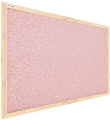 Allboards Tablica Korkowa Pastelowy Różowy Kolor Korka (Rama Drewniana) 60X40cm