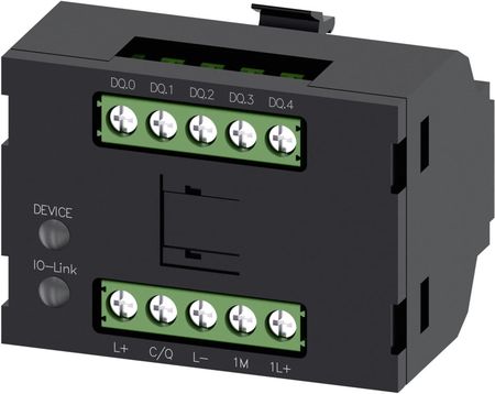 Siemens Moduł Elektroniczny Do Przełącznika Z Kluczem Rfid 5 Programowanych Wyjść Cyfrowych Czarny 24Vdc Io-Link (3SU14001GD101AA0)