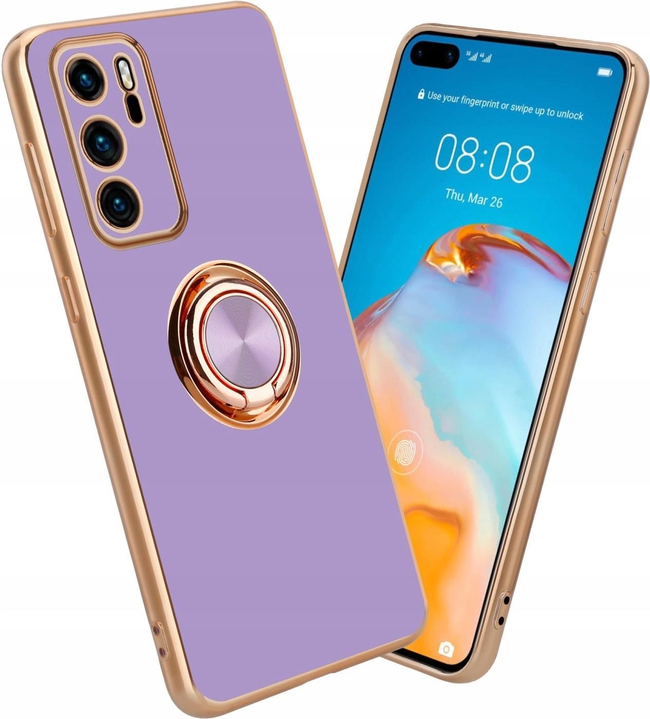 Cadorabo Custodia Libro per Huawei P8 in CLASSY ORO ROSA - con Vani di