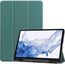 Bizon Etui Case Tab Lizard Do Samsung Galaxy Tab S8 / S7 Ciemnozielone