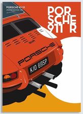Klasykami Plakat Porsche 911R Orange Edition Plakat-Kris-Porsche-911R-Orange
