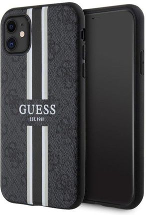 Guess Guhmn61P4Rpsk Iphone 11 / Xr Czarny/Black Hardcase 4G Printed Stripes Magsafe