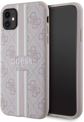 Guess Guhmn61P4Rpsp Iphone 11 / Xr Różowy/Pink Hardcase 4G Printed Stripes Magsafe