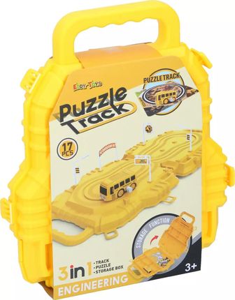 Eddy Toys Puzzle Tor Samochodowy Z Autkiem 17El Żółty