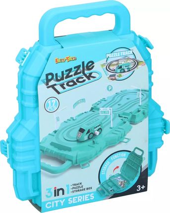 Eddy Toys Puzzle Tor Samochodowy Z Autkiem 17El Zielony