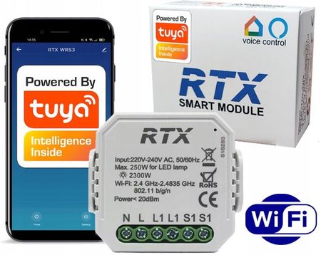 RTX Tuya Wifi Gniazdko Włącznik Przekaźnik WRS1